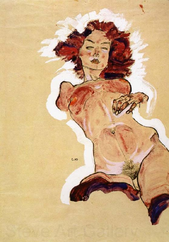 Egon Schiele Female Nude Norge oil painting art
